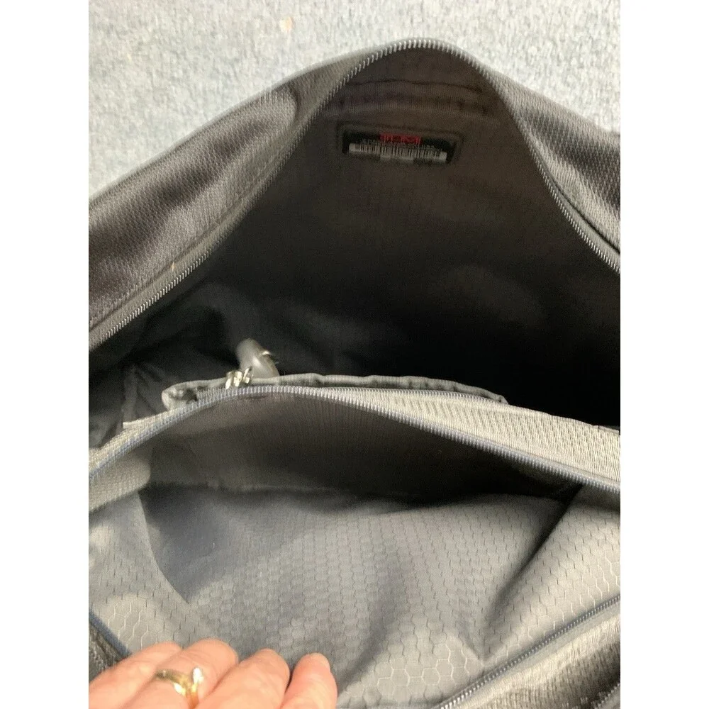 Tumi Laptop Briefcase Messenger Bag Nylon Leather Multiple Pockets Black
